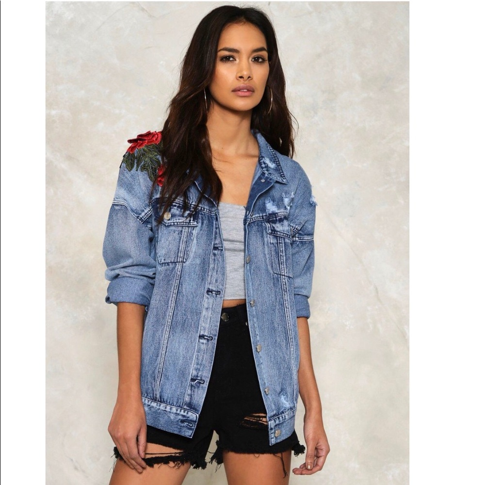 Embroidered Denim Jacket